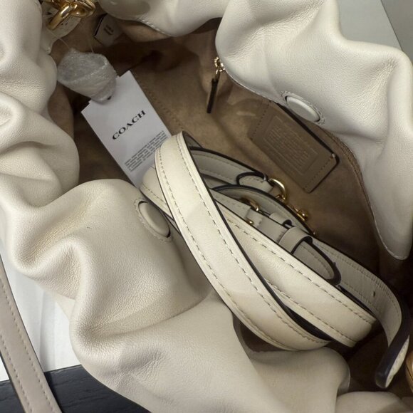 NWT!2PCS COACH 3-Way FAYE SHOULDER BAG WITH RUCHING(CV529)gift receipt FOR GIFT - Picture 7 of 8